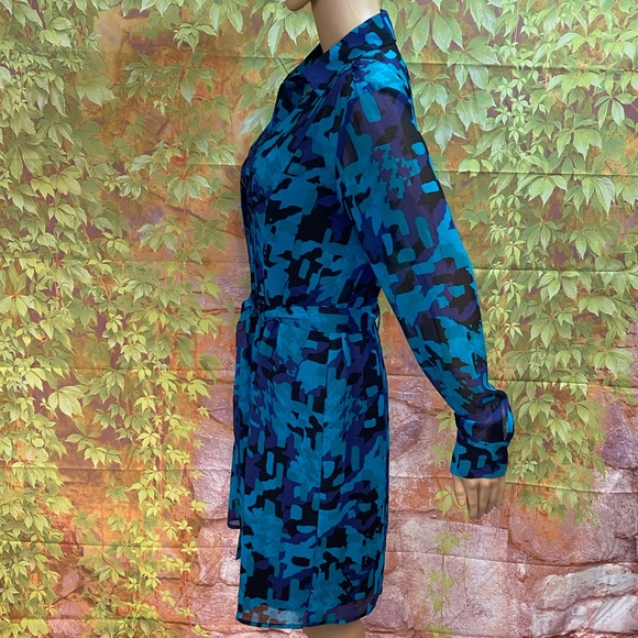 The Limited Sheer Belted Shirtdress with Chemise - Picture 5 of 10